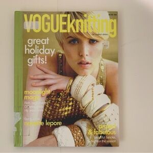 VOGUE Knitting International Knit Patterns Magazine Hardcover Holiday 2008